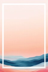 Vertical Mobile Phone Wallpaper with Light Blue and Orange Gradient. AI generated illustration