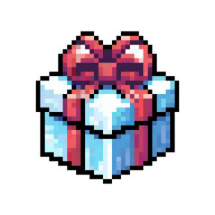 Obraz premium illustration of a simple birthday gift box on a white background