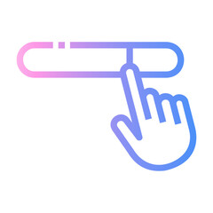 click Line Gradient Icon