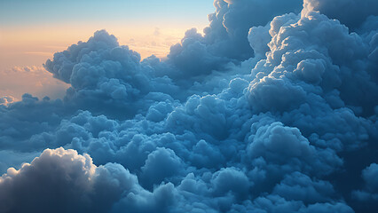 Naklejka premium clouds over the sky