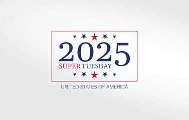 Presidential primary election Super Tuesday vector