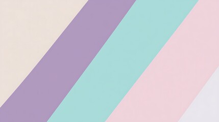 Abstract pastel diagonal color block design