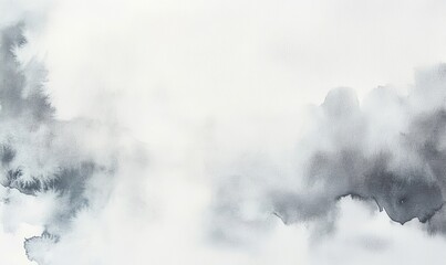 Obraz premium Gray watercolor wash abstract background texture