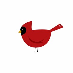 bird on a branch with a flower