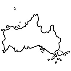 手書きの日本_山口県_02