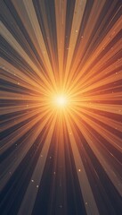 Naklejka premium Radiant Light Streaks Converging at a Bright Center