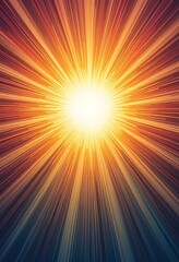 Obraz premium Bright Radiating Lines Converge Towards Central Light Source