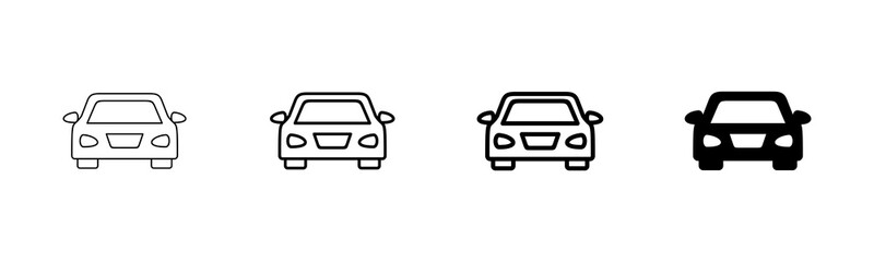 Car icon vector isolated on white background. Car icon vector.