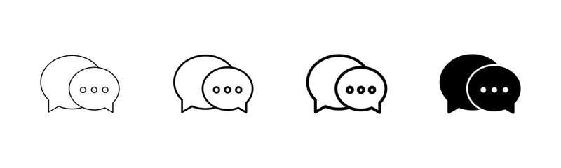 Chat icon vector isolated on white background. Chat vector icon. Speech bubble. message. contact us