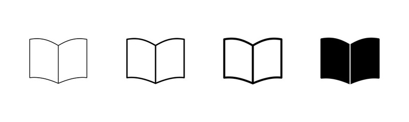 Book icon vector isolated on white background. Book vector icon. ebook icon