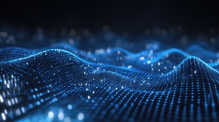 Abstract Data Waves Flowing Dynamically