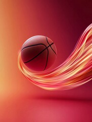 Obraz premium Basketball speed motion blur, abstract background, sport