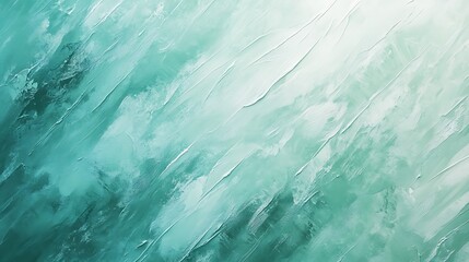 Obraz premium Abstract Teal and White Paint Texture Background