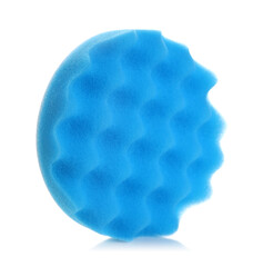 One orbital polisher pad isolated on white