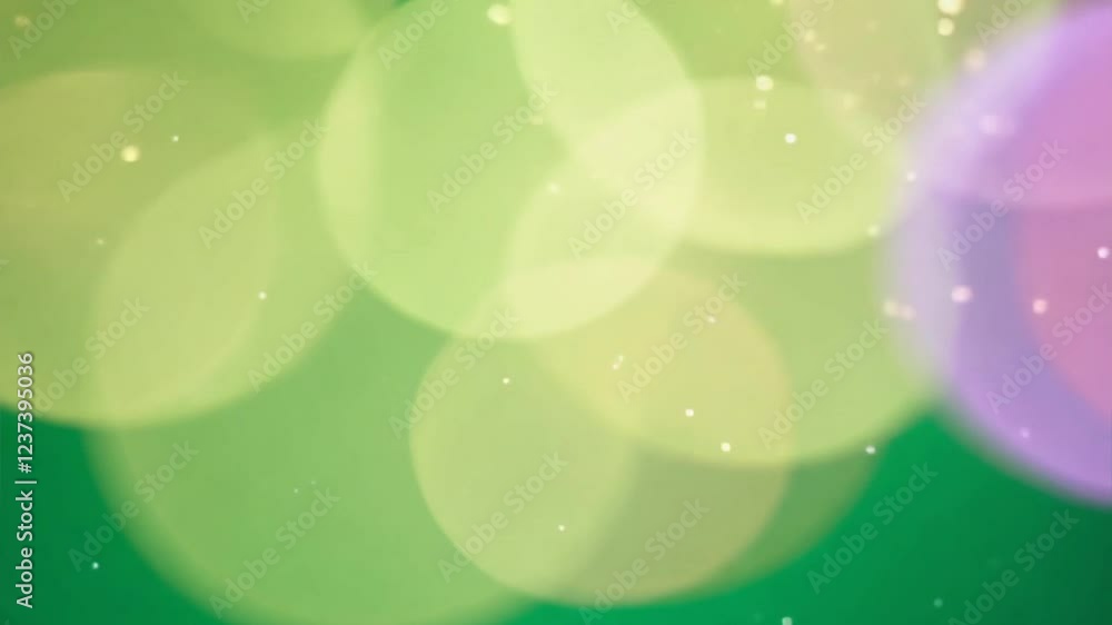 Canvas Prints green and purple bokeh: abstract image featuring a dreamy blend of soft green and purple bokeh circl