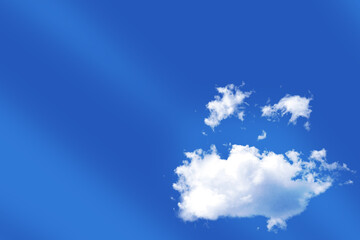 Cumulus cloudscape day beautiful blue