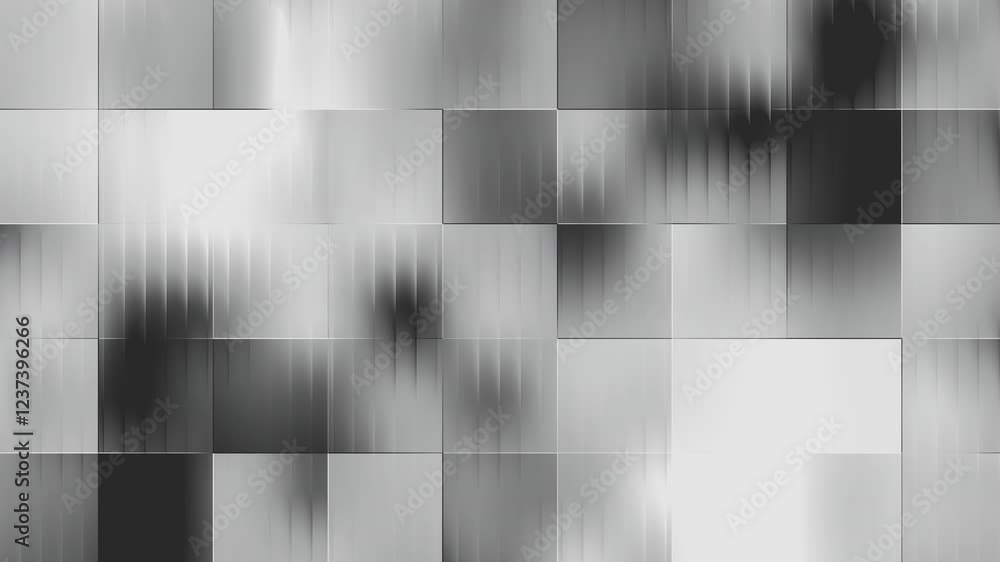 Poster blurred gray and black checkered pattern - abstract background