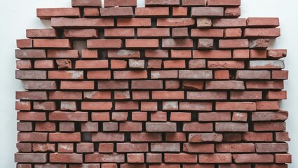 Obraz premium pile of bricks on a white background