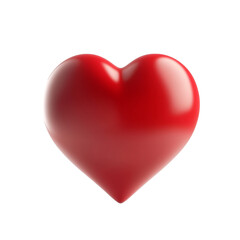 Red Heart with a Glossy 3D Effect &ndash; Vector Art