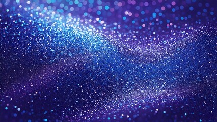 魔法のようなキラキラ 宇宙風背景素材 16:9サイズ AI生成素材 バイオレット