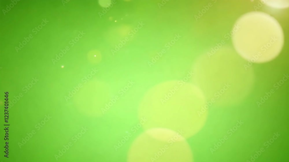 Canvas Prints lime green bokeh: abstract background of soft, glowing lime green bokeh circles, perfect for overlay