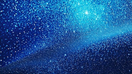 Fototapeta premium 魔法のようなキラキラ 宇宙風背景素材 16:9サイズ AI生成素材 ブルー