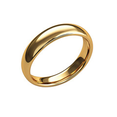 golden wedding rings on white