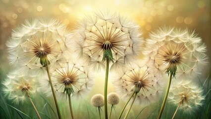 Obraz premium Delicate salsify line art prints: gentle botanical illustrations, elegant plant drawings for nature lovers.