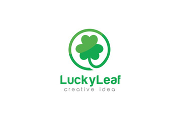 Lucky Leaf Logo and Icon Template