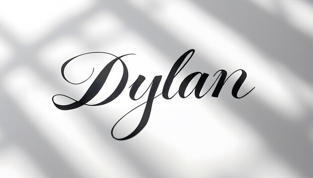 Elegant Cursive "Dylan" with soft shadow effect, showcasing grace and style &acirc;&euro;&ldquo; perfect for stationery, branding, and website headers