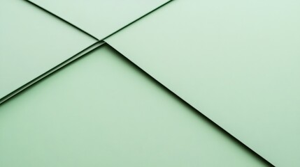 Abstract Green Geometric Paper Layered Design