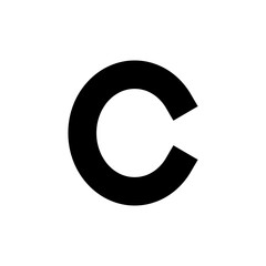 Copyright icon vector illustration. copyright sign and symbol