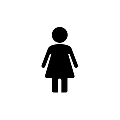 Female icon vector illustration. woman sign and symbol