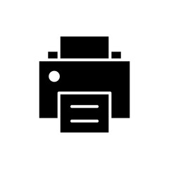 Print icon vector illustration. printer sign and symbol