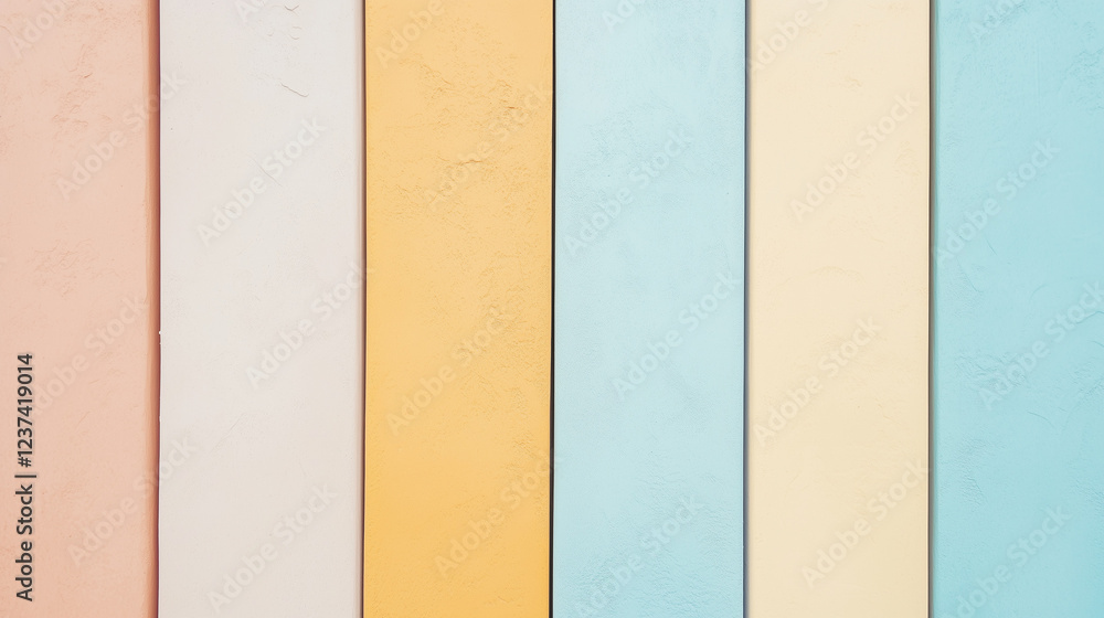 Poster pastel stripes: a captivating pattern of vertical stripes in soft pastel hues. perfect for adding a 
