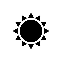 Sun icon vector illustration. Brightness sign and symbol.