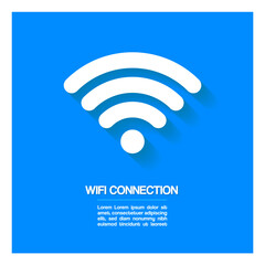 Vector illustration design of wifi icon for ads or posts