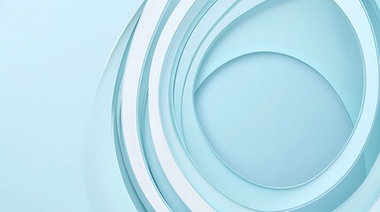 Abstract Blue Swirling Circular Design