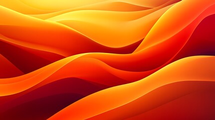Abstract Orange and Red Wave Pattern Design