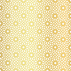 gold islamic seamless pattern