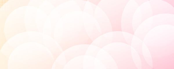 Banner background, pastel colorful, pink and orange gradations, circle abstract background,