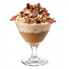 Sweet maple flavor with crispy bacon garnish