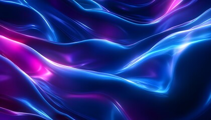 Obraz premium Abstract Blue and Purple Liquid Wave Design