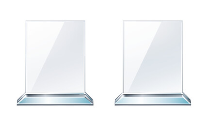 Blank Glass Award Plaques Elegant Presentation