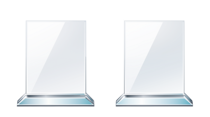 Blank Glass Award Plaques Elegant Presentation