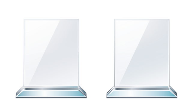 Blank Glass Award Plaques Elegant Presentation