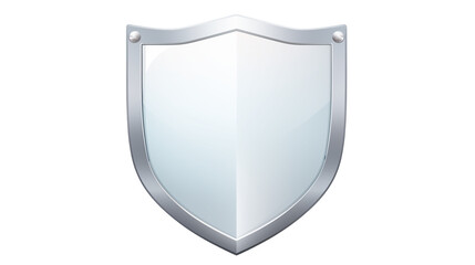 Silver Shield Icon Security Protection Safety Concept