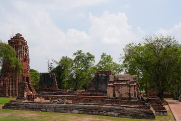 Wat Mahathat, Ayutthaya Province, Thailand, destroyed by the Burmese in 1767. Photo taken on 29 March 2024.