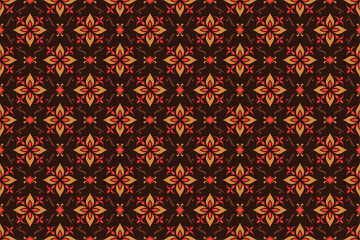 Traditional Batik Seamless Pattern