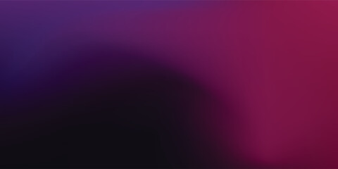 Abstract dark purple pink blue color gradient background blurred neon color flow grainy simple abstract